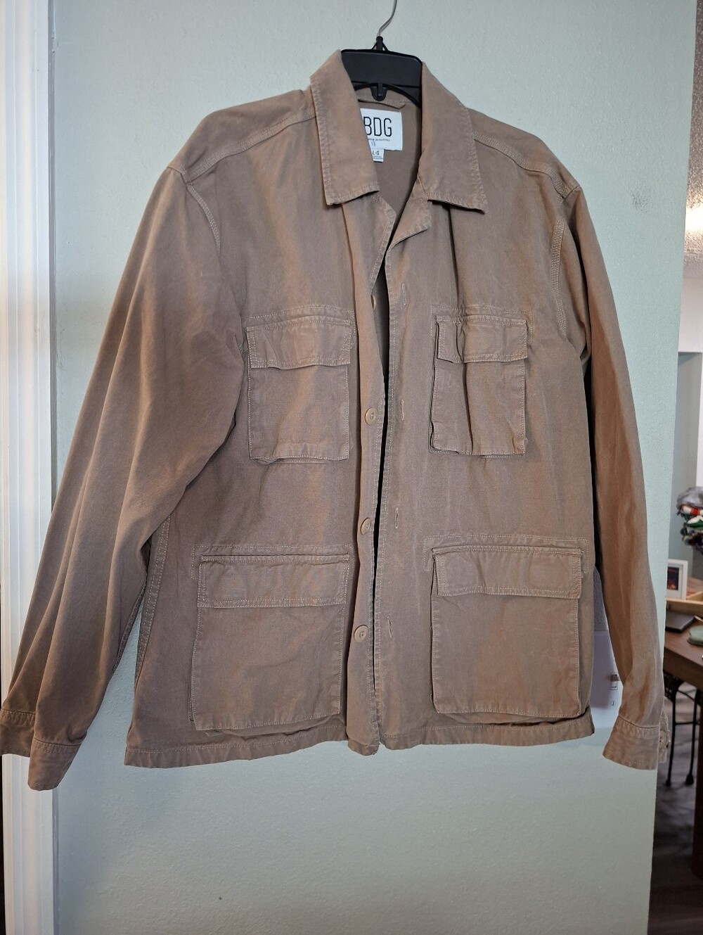 BDG Men's Jacket in Taupe